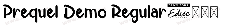 Prequel Demo Regular字体转换